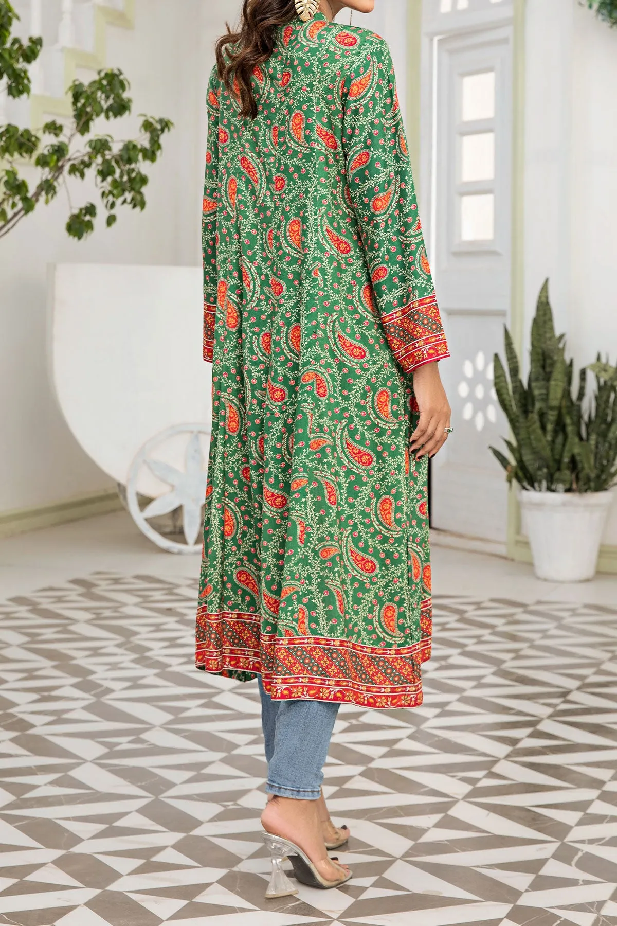 1PIECE DIGITAL PRINT LINEN KURTA  | DPLK-55