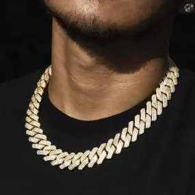 20mm Iced Out 18K Gold Miami Cuban Link