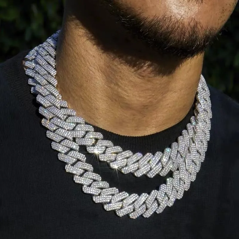 20mm Iced Out 18K Gold Miami Cuban Link