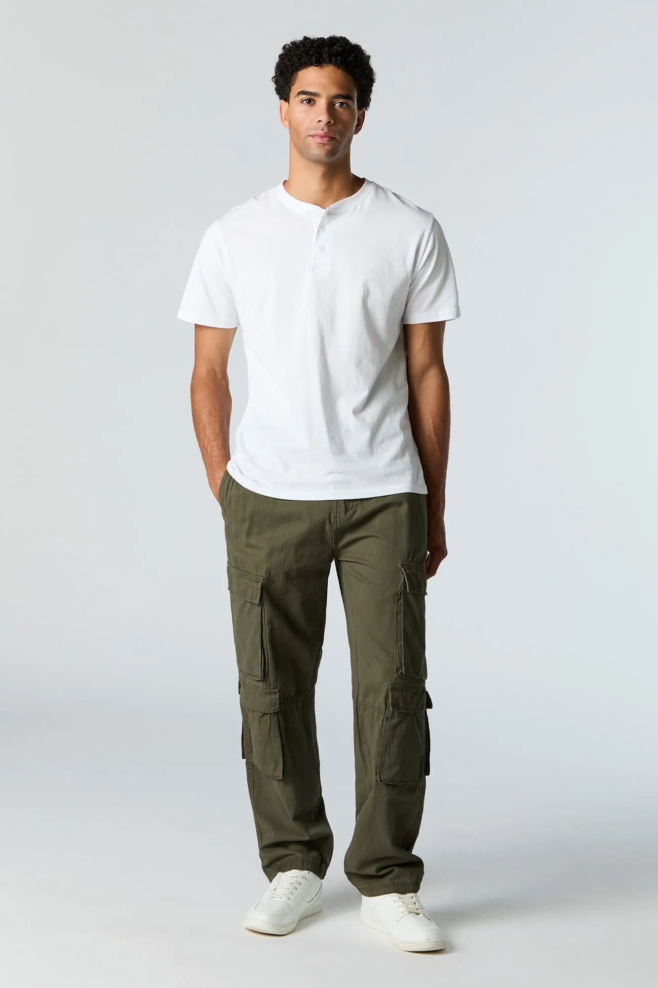 4 Pocket Cargo Straight Leg Cargo Pant