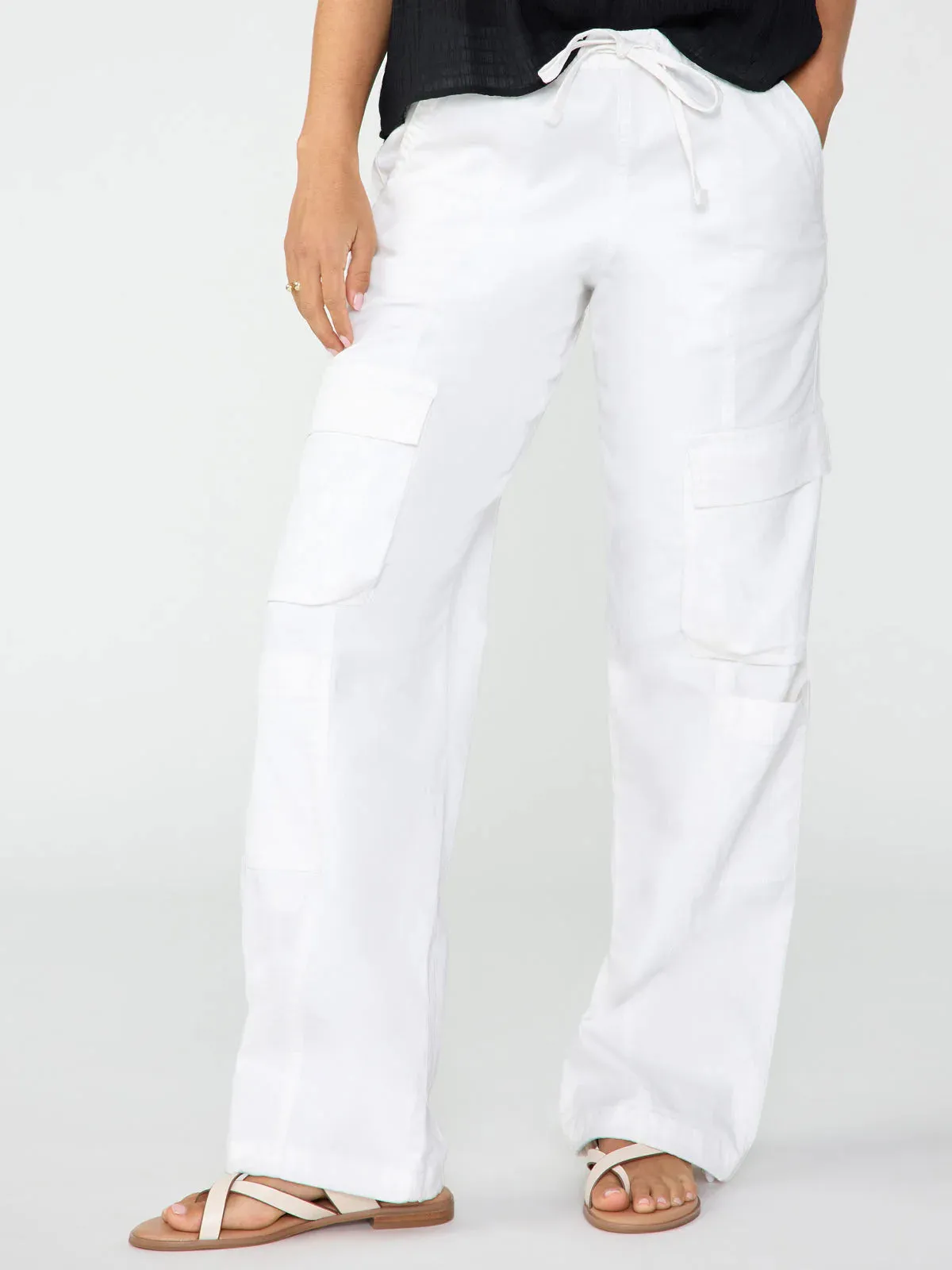 90'S CARGO PANT (WHITE) -SANCTUARY