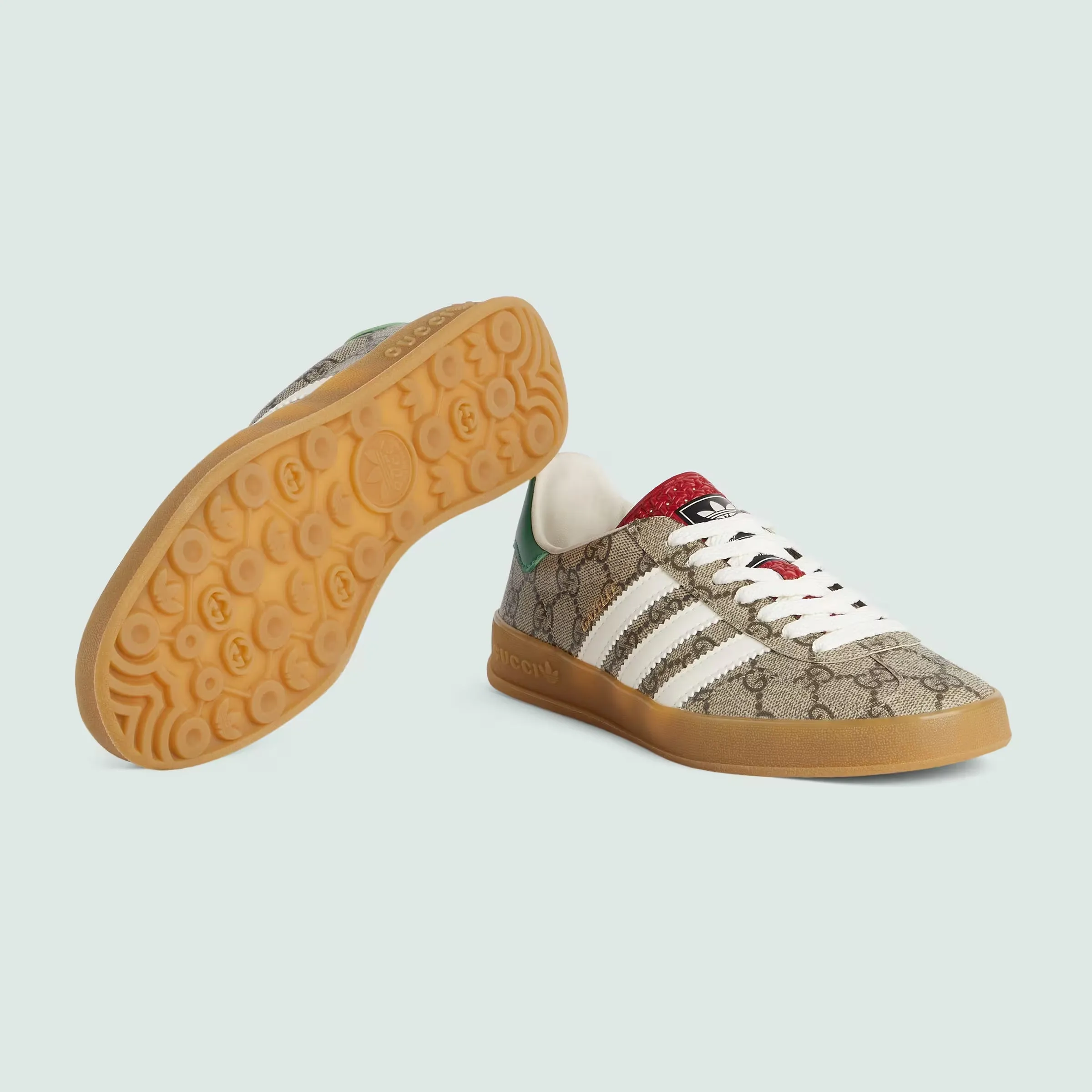 adidas x Gucci Gazelle Beige GG Monogram