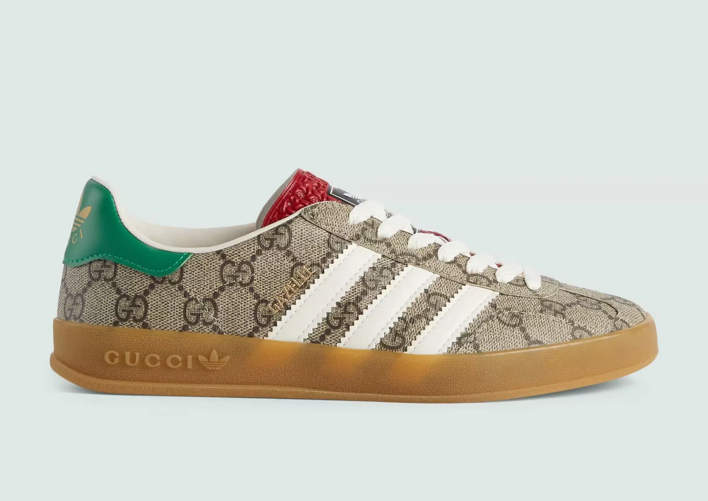 adidas x Gucci Gazelle Beige GG Monogram