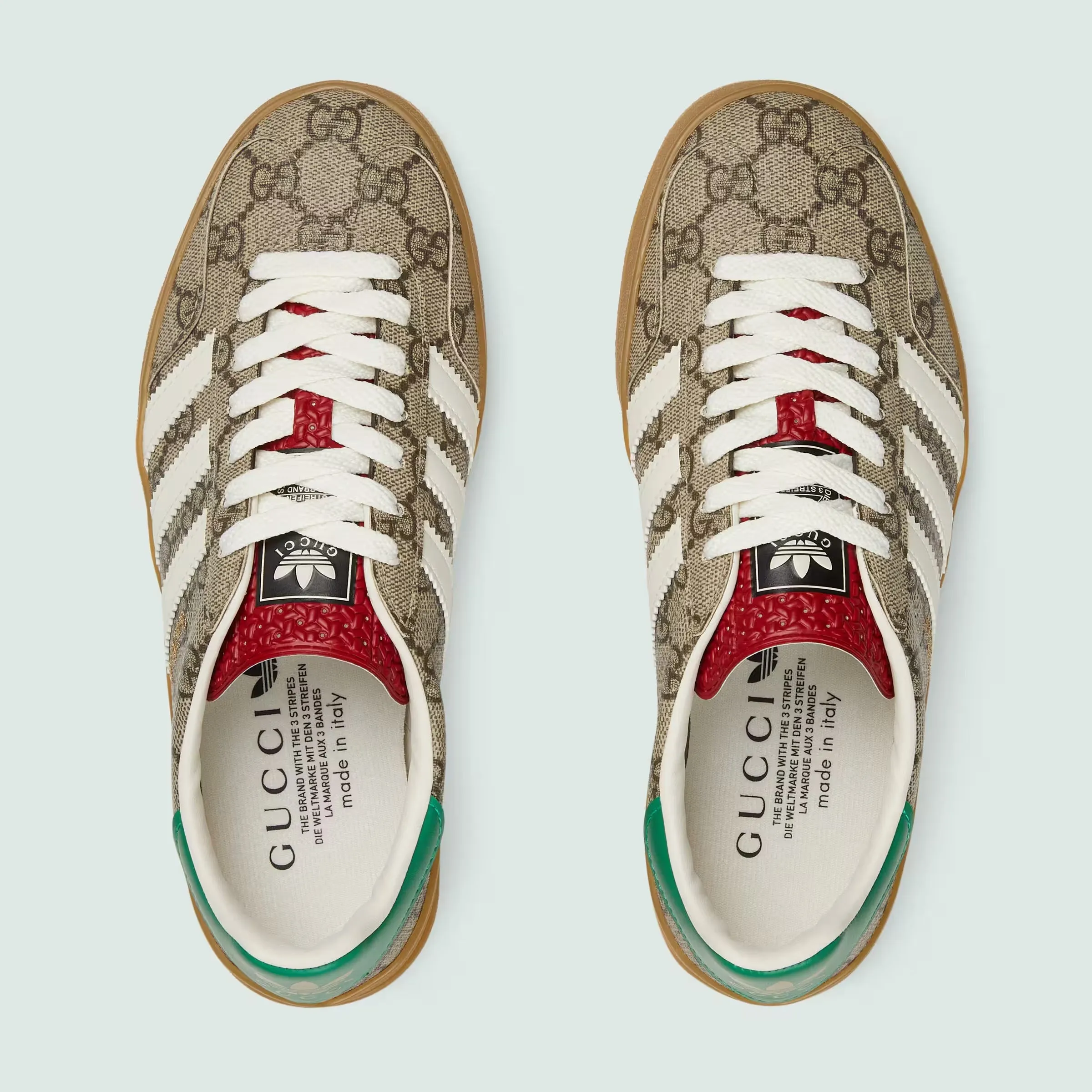 adidas x Gucci Gazelle Beige GG Monogram