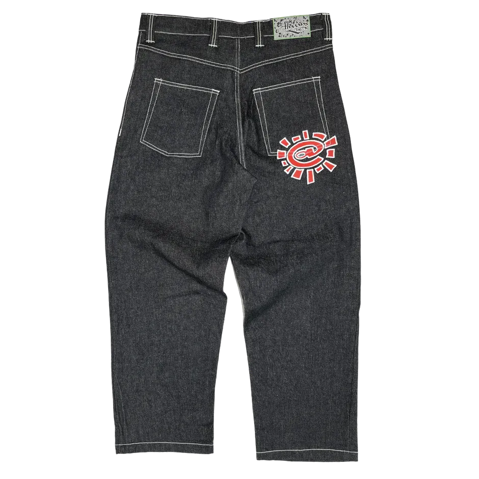 Always Do What You Should Do @ Sun Heavy Duty Unisex Denim - Red @ Sun