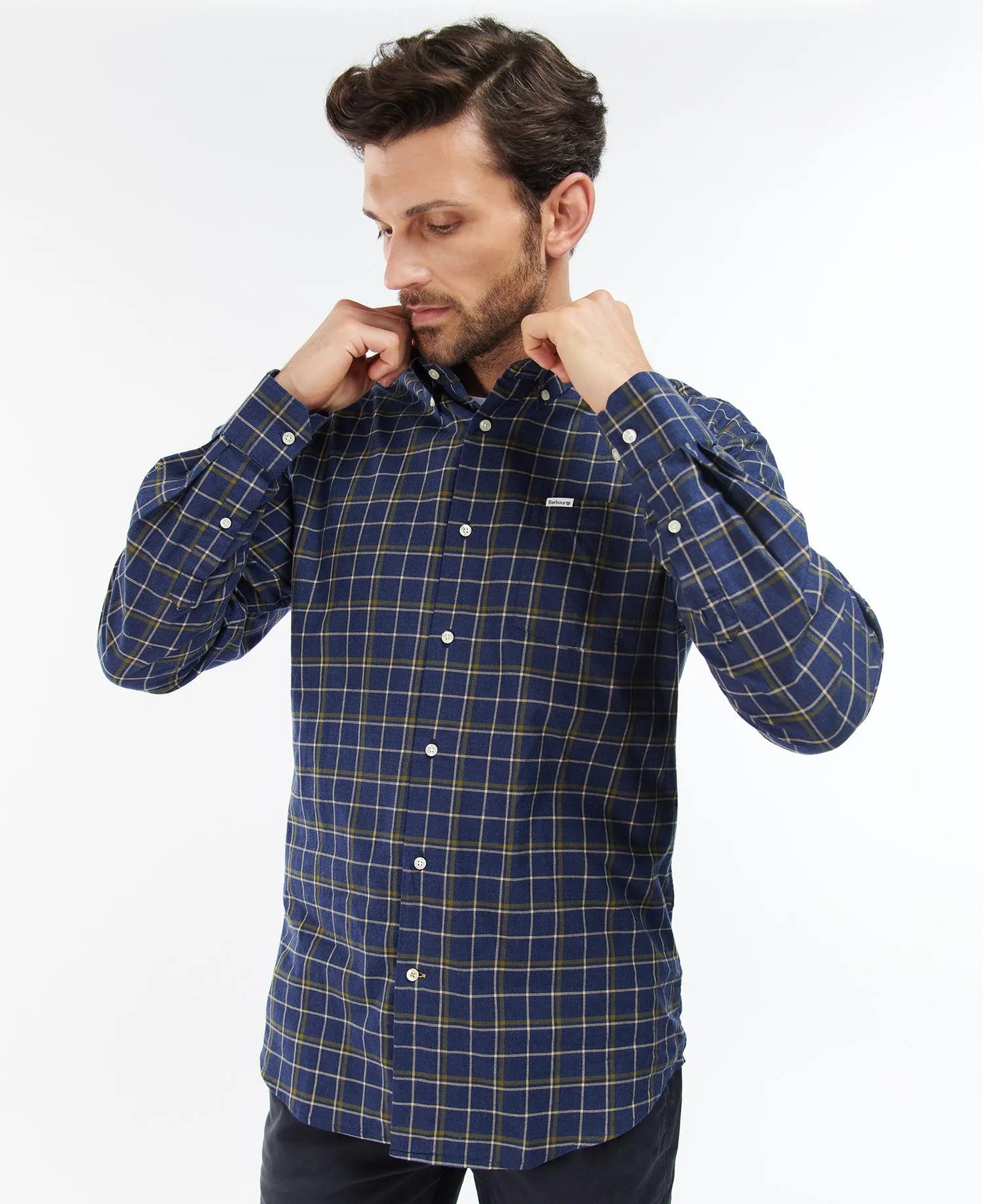 Barbour Pelton Regular Shirt - Navy