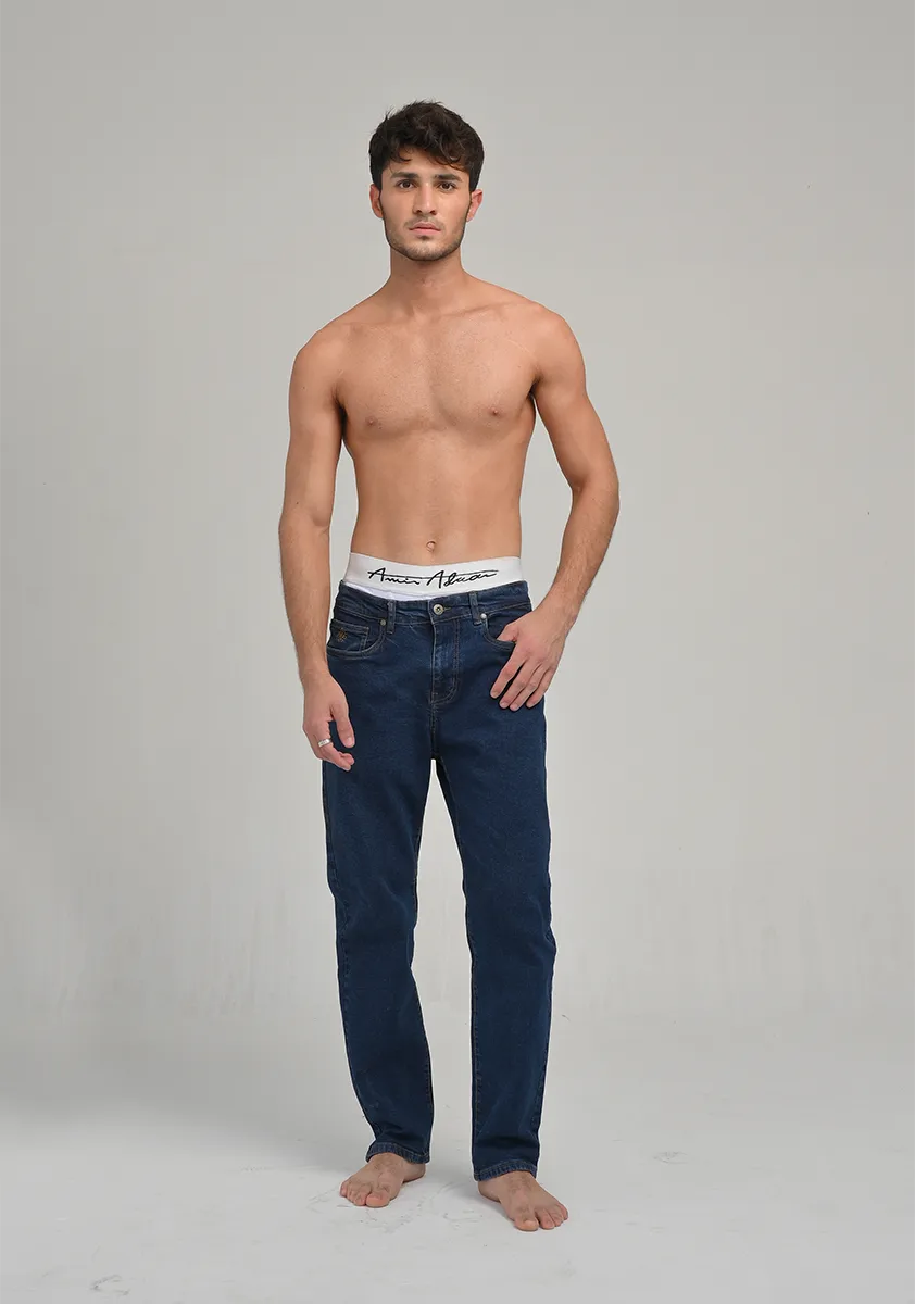 Basic Denim Classic Fit Blue Pant