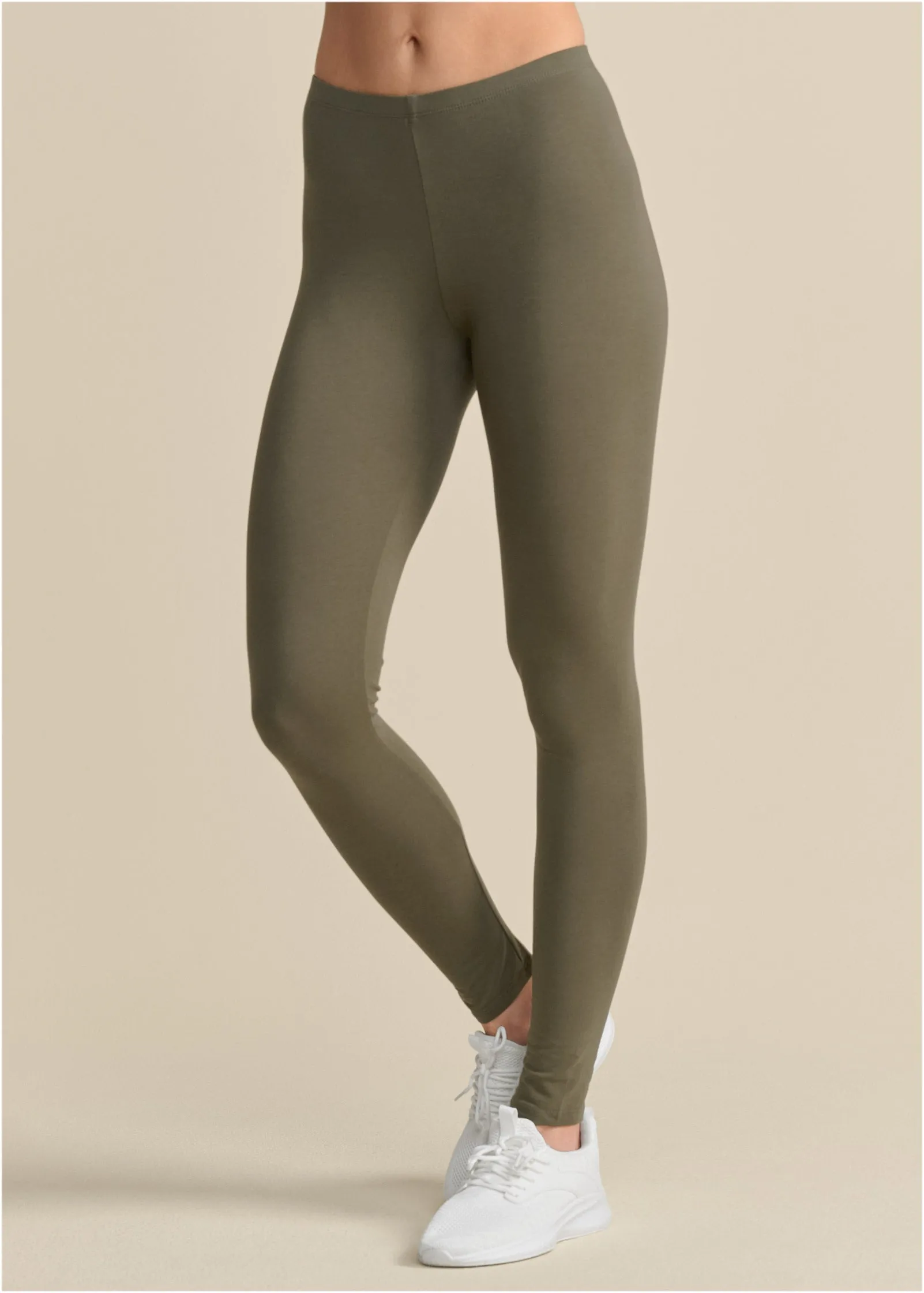 Basic Leggings - Olive