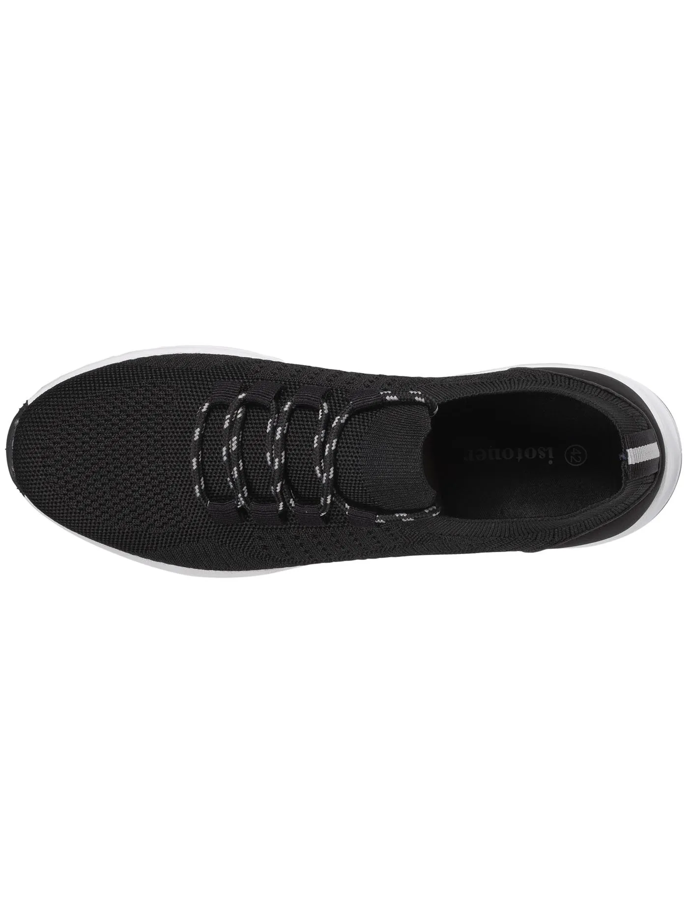 Baskets Confort Homme slip-on lacets Noir