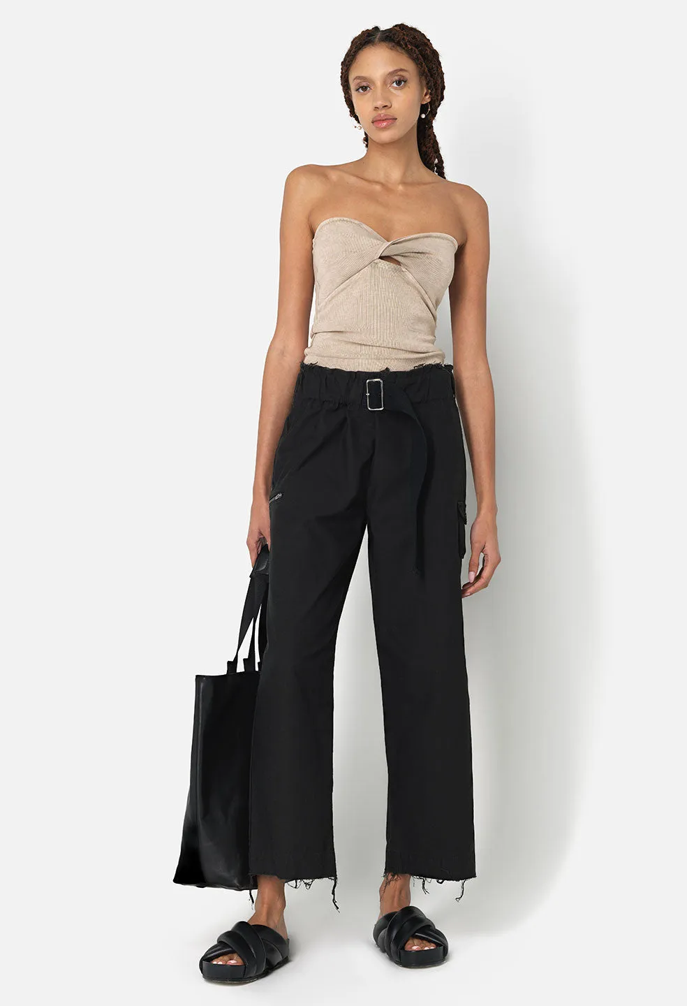 Belted Pant / Black