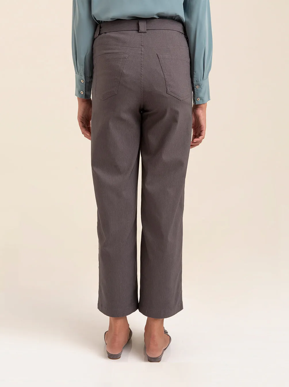 BELVIE PANTS PLAIN ASH