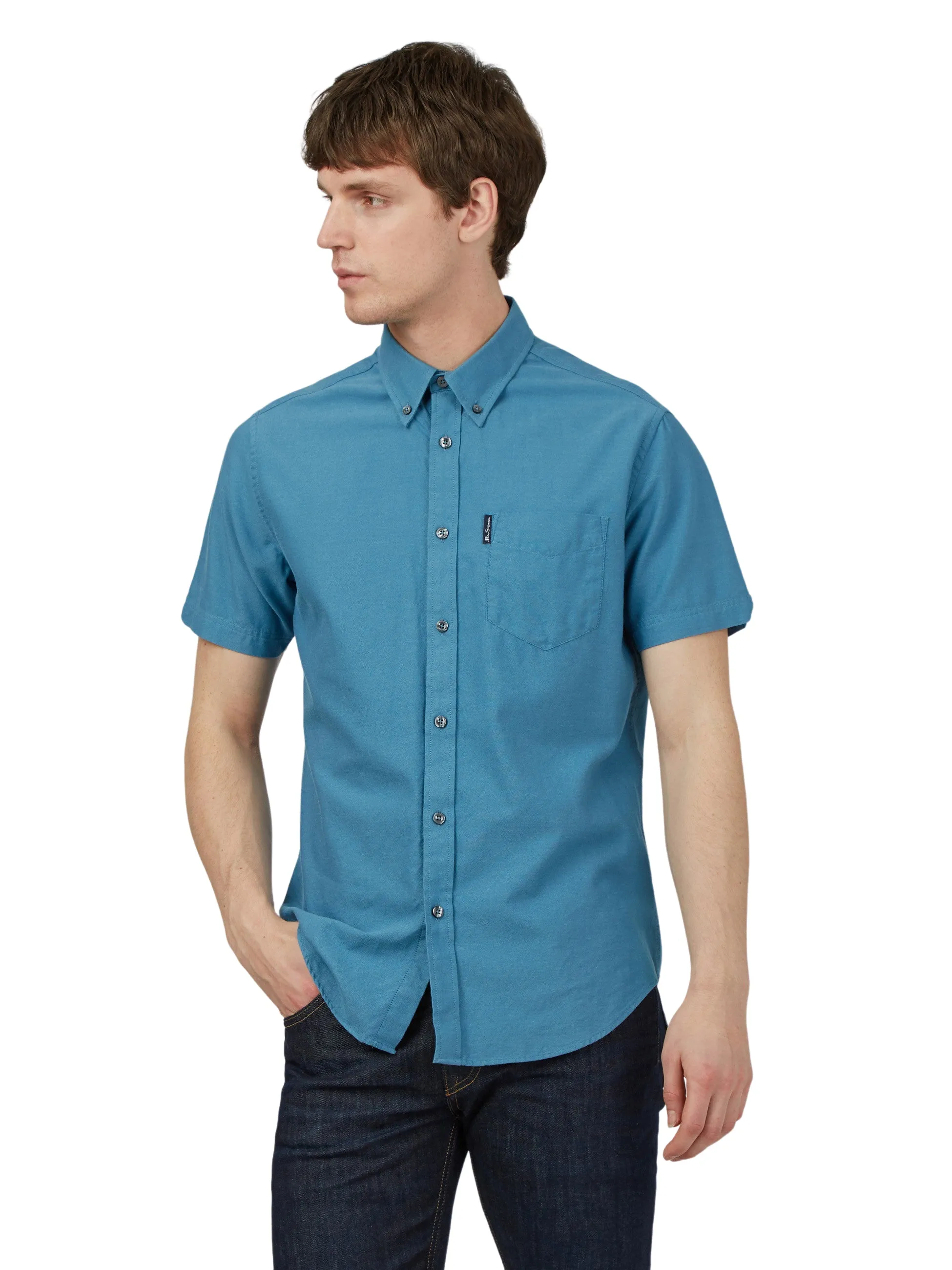 Ben Sherman Mens Shirt 'Signature Oxford' - Short Sleeved