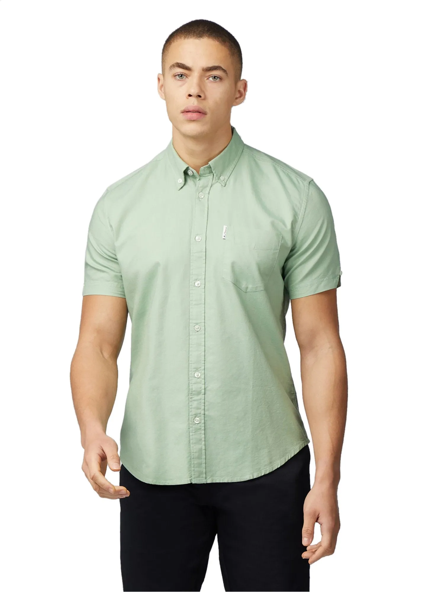 Ben Sherman Mens Shirt 'Signature Oxford' - Short Sleeved