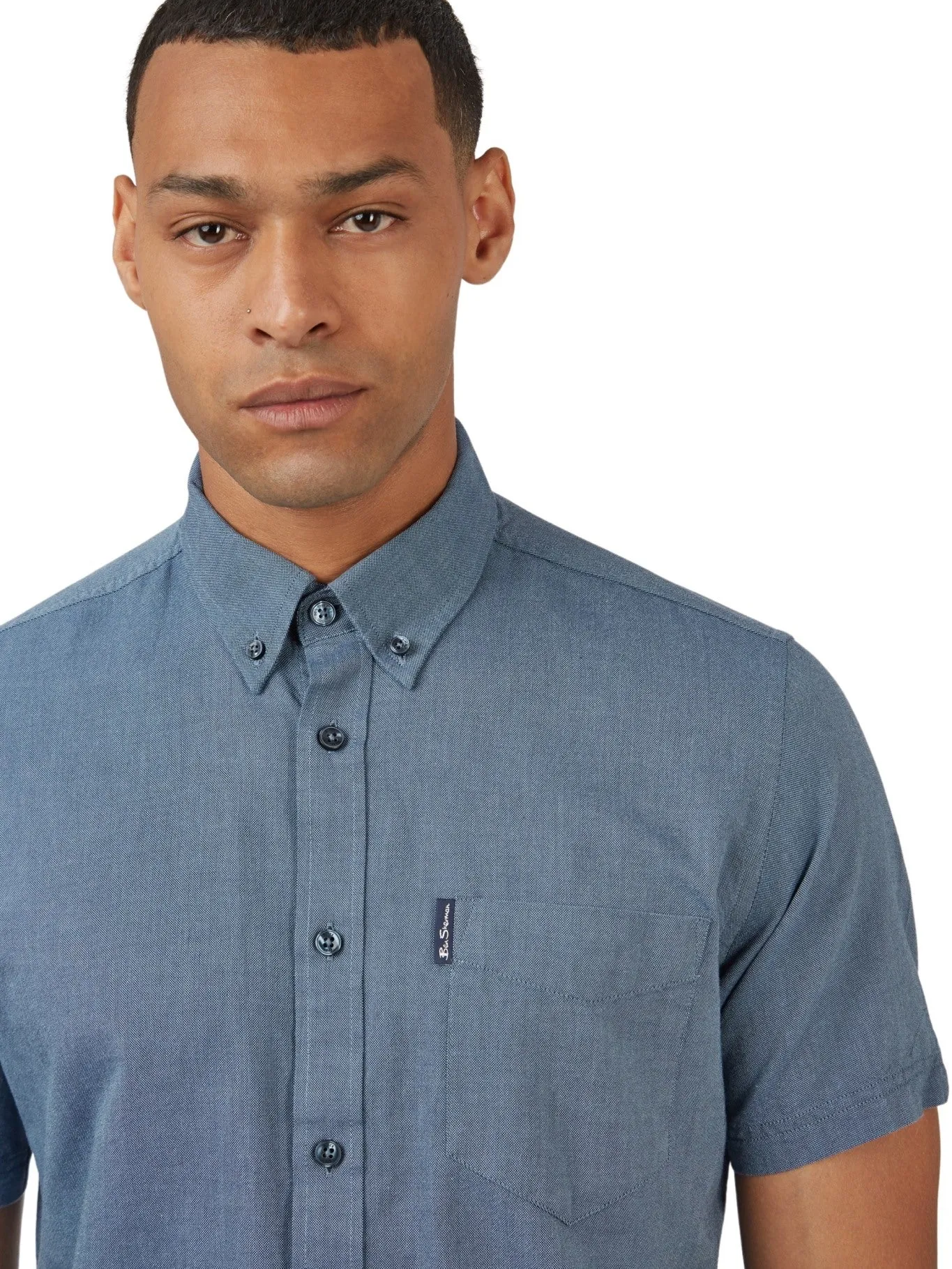 Ben Sherman Mens Shirt 'Signature Oxford' - Short Sleeved