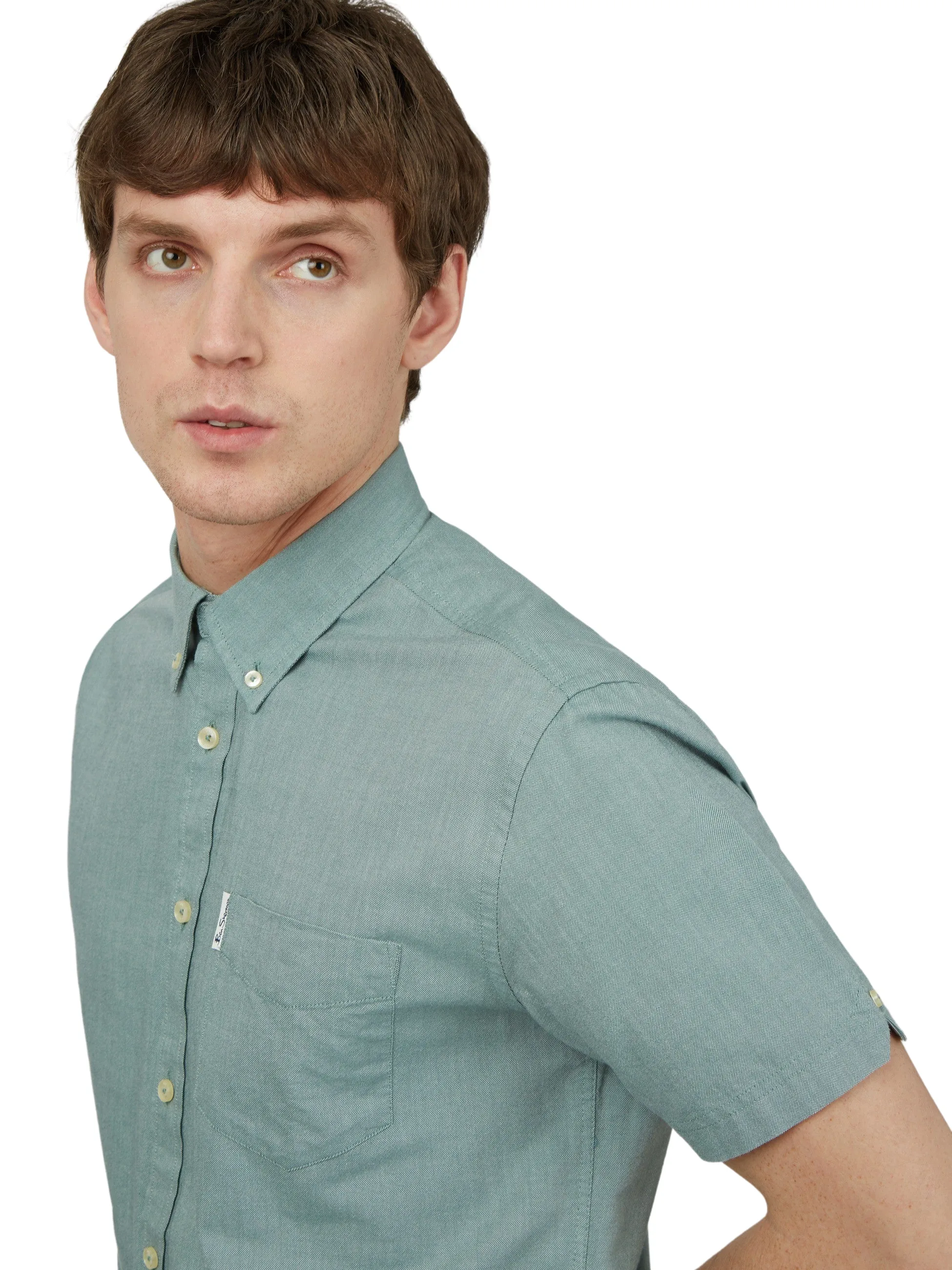 Ben Sherman Mens Shirt 'Signature Oxford' - Short Sleeved