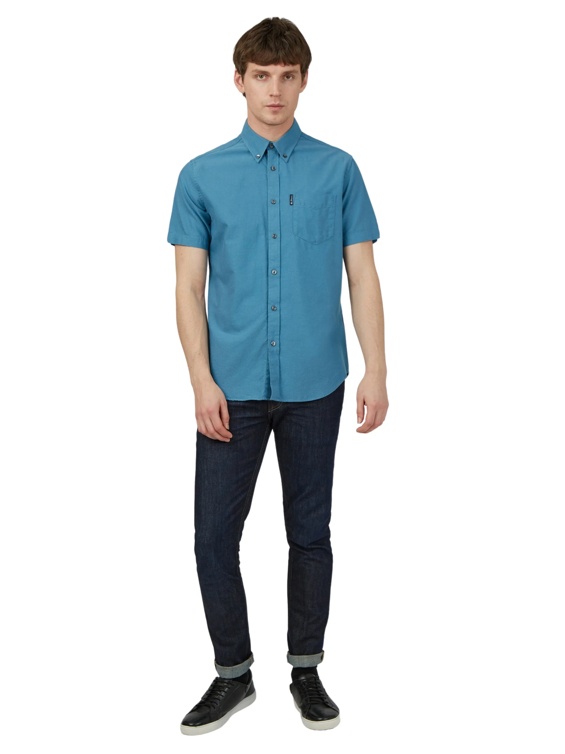 Ben Sherman Mens Shirt 'Signature Oxford' - Short Sleeved