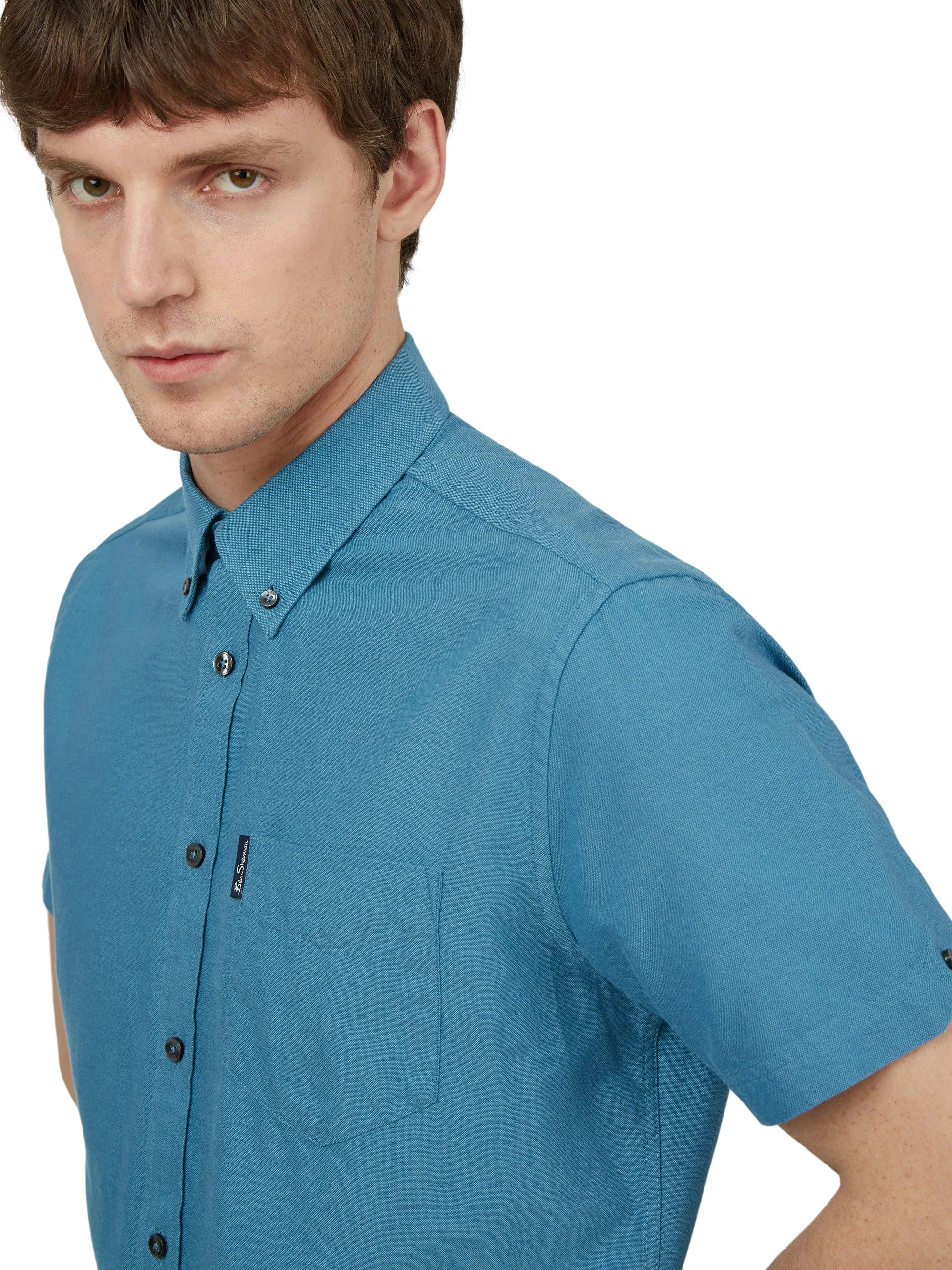 Ben Sherman Mens Shirt 'Signature Oxford' - Short Sleeved