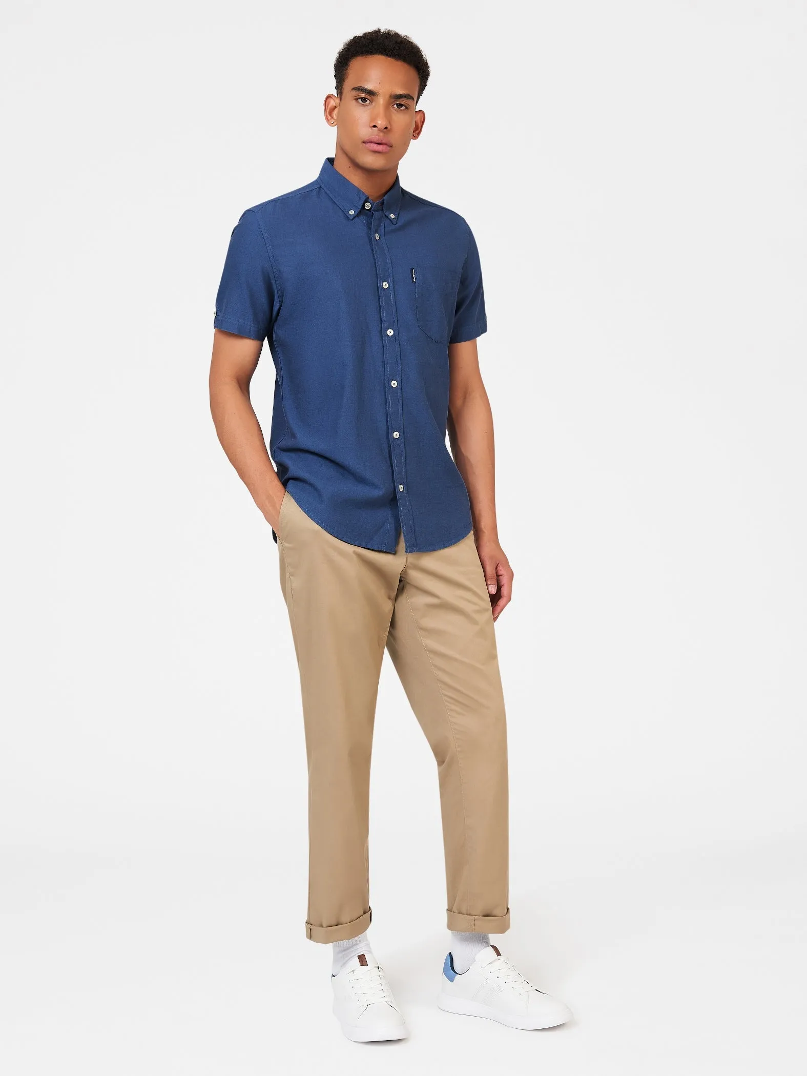 Ben Sherman Mens Shirt 'Signature Oxford' - Short Sleeved