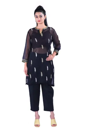 Black Georgette kurta