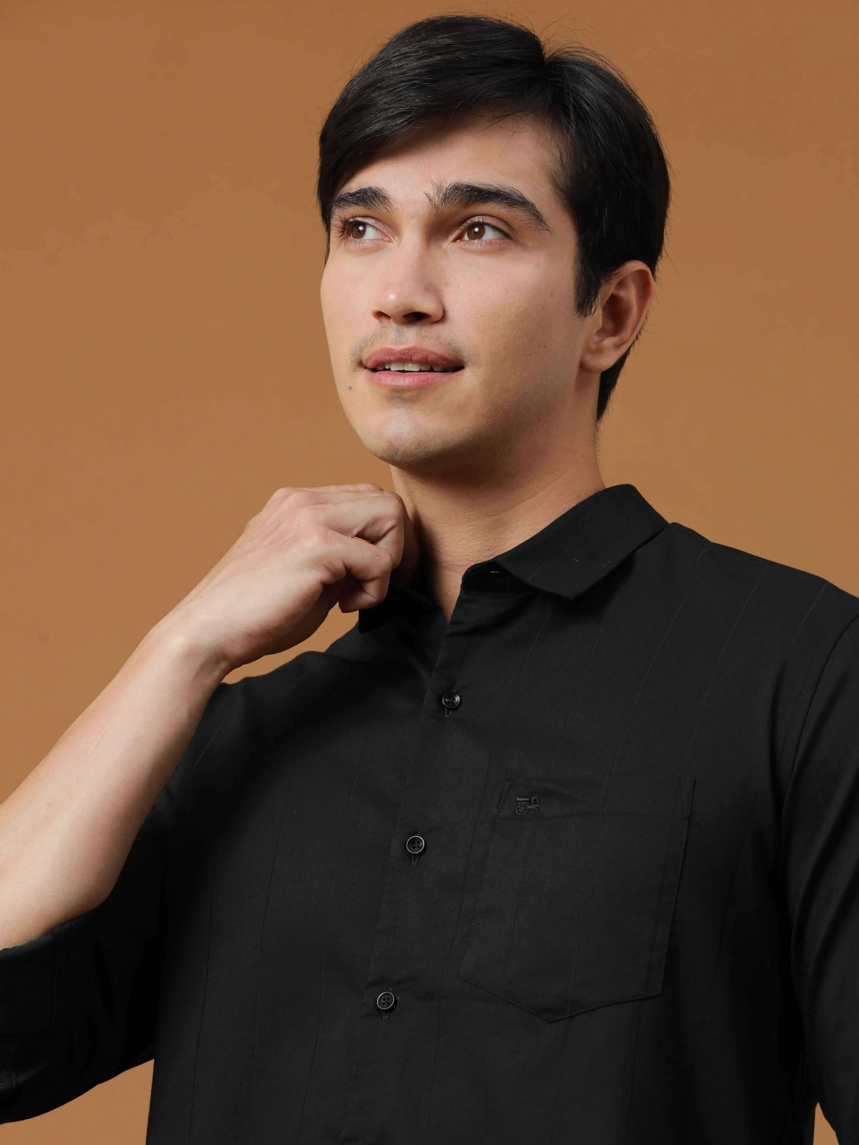 Black Stripe Casual full sleeve Shirt