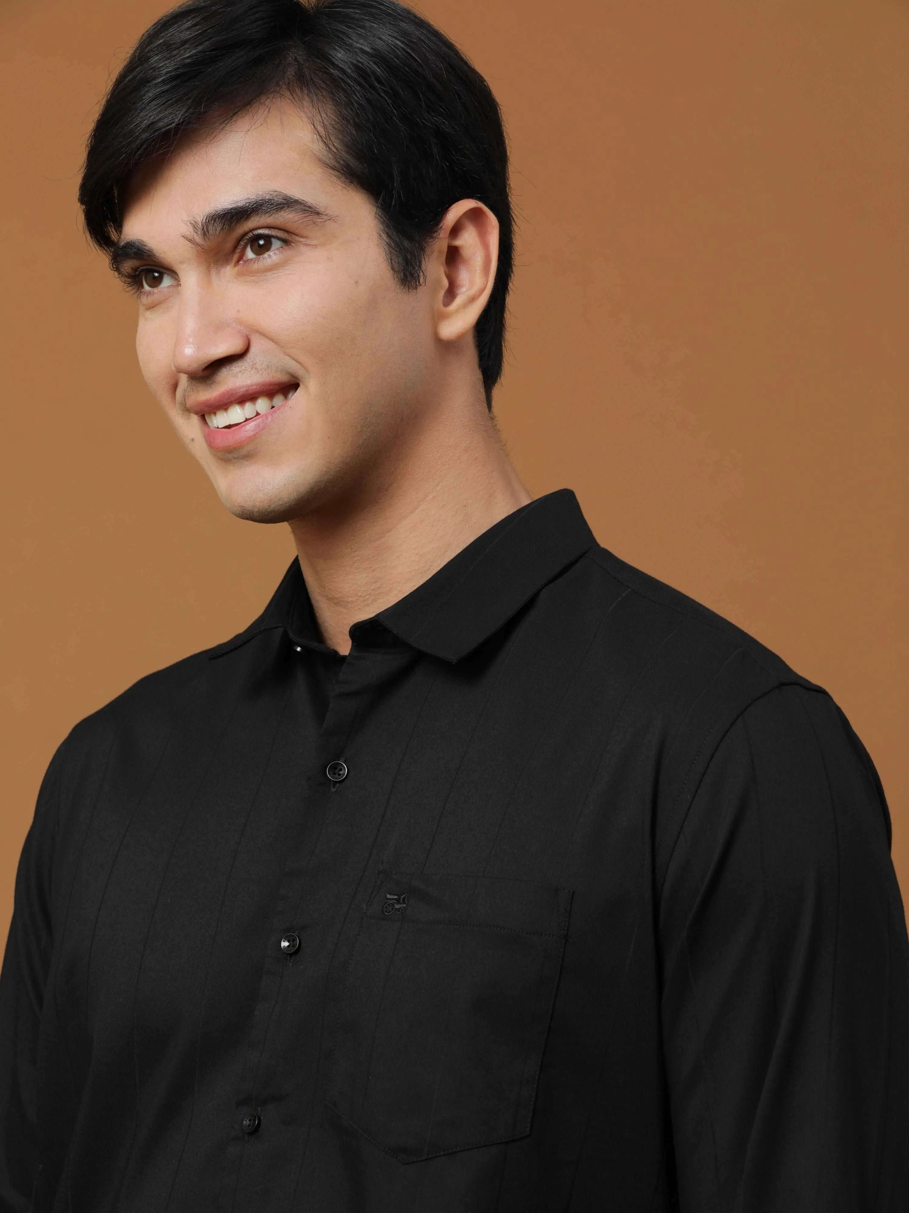 Black Stripe Casual full sleeve Shirt