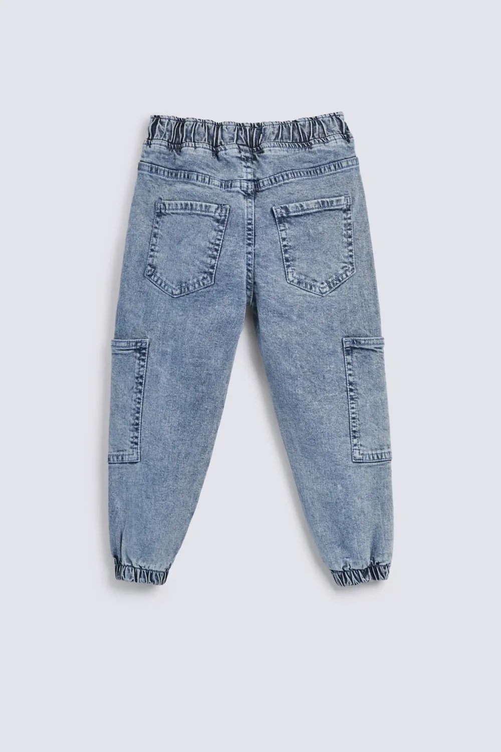 BOYS CARGO JOGGER DENIM