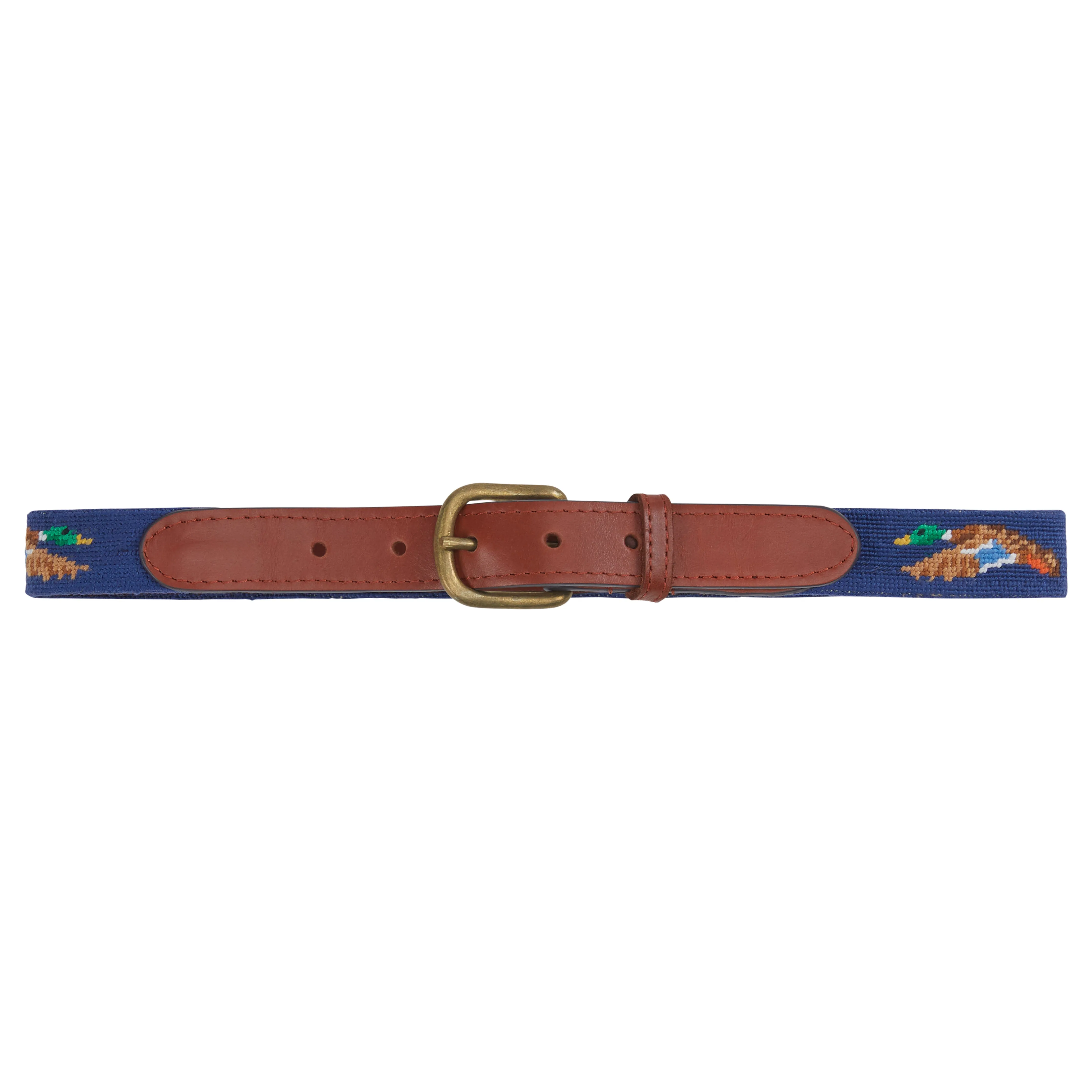 Boy's Needlepoint Belt - Navy