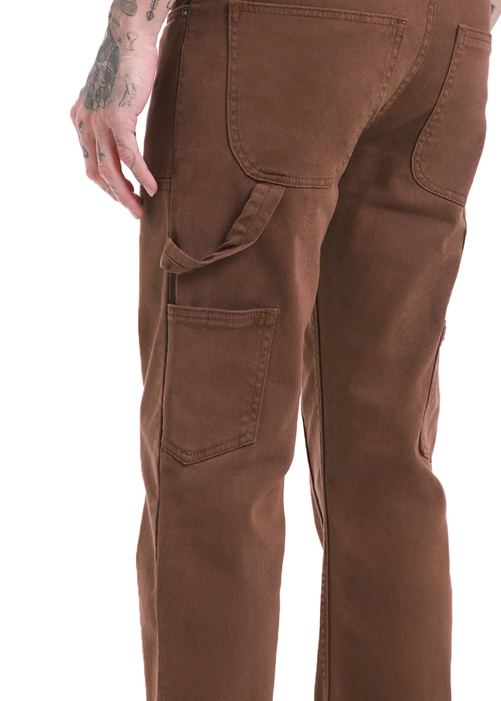 Brick brown cargo denim