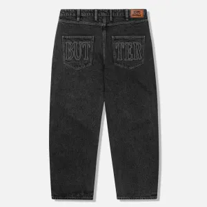 Butter Goods - Applique Denim Jeans - Acid Black