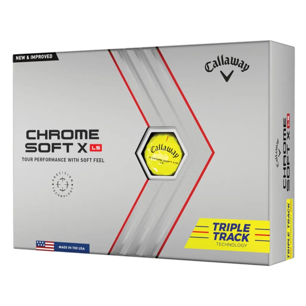 Callaway Chrome Soft X Ls Triple Track - Geel