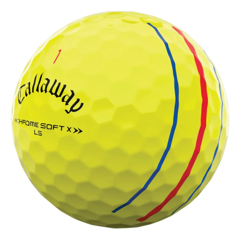 Callaway Chrome Soft X Ls Triple Track - Geel