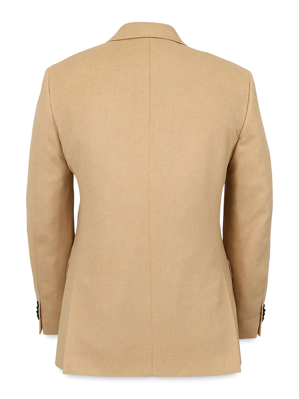 Camel Hair Single Breasted Peak Lapel Sport Coat - Camel