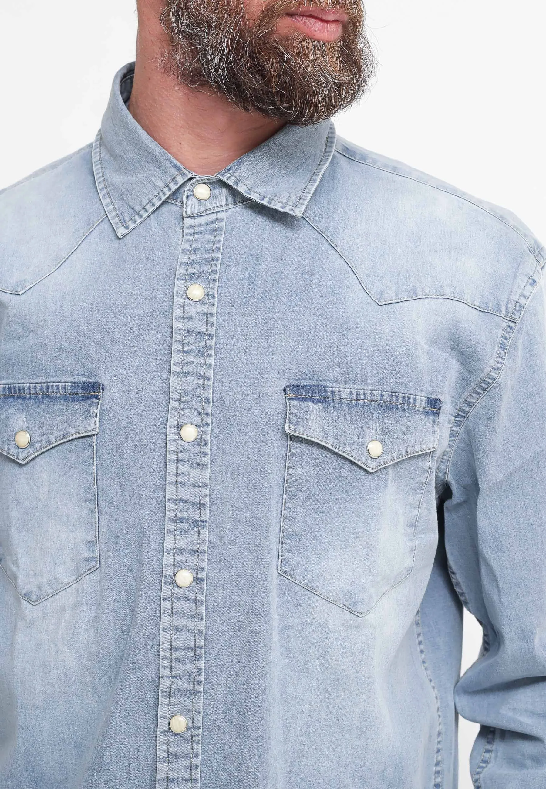 Camicia Jeans - Colore Unico