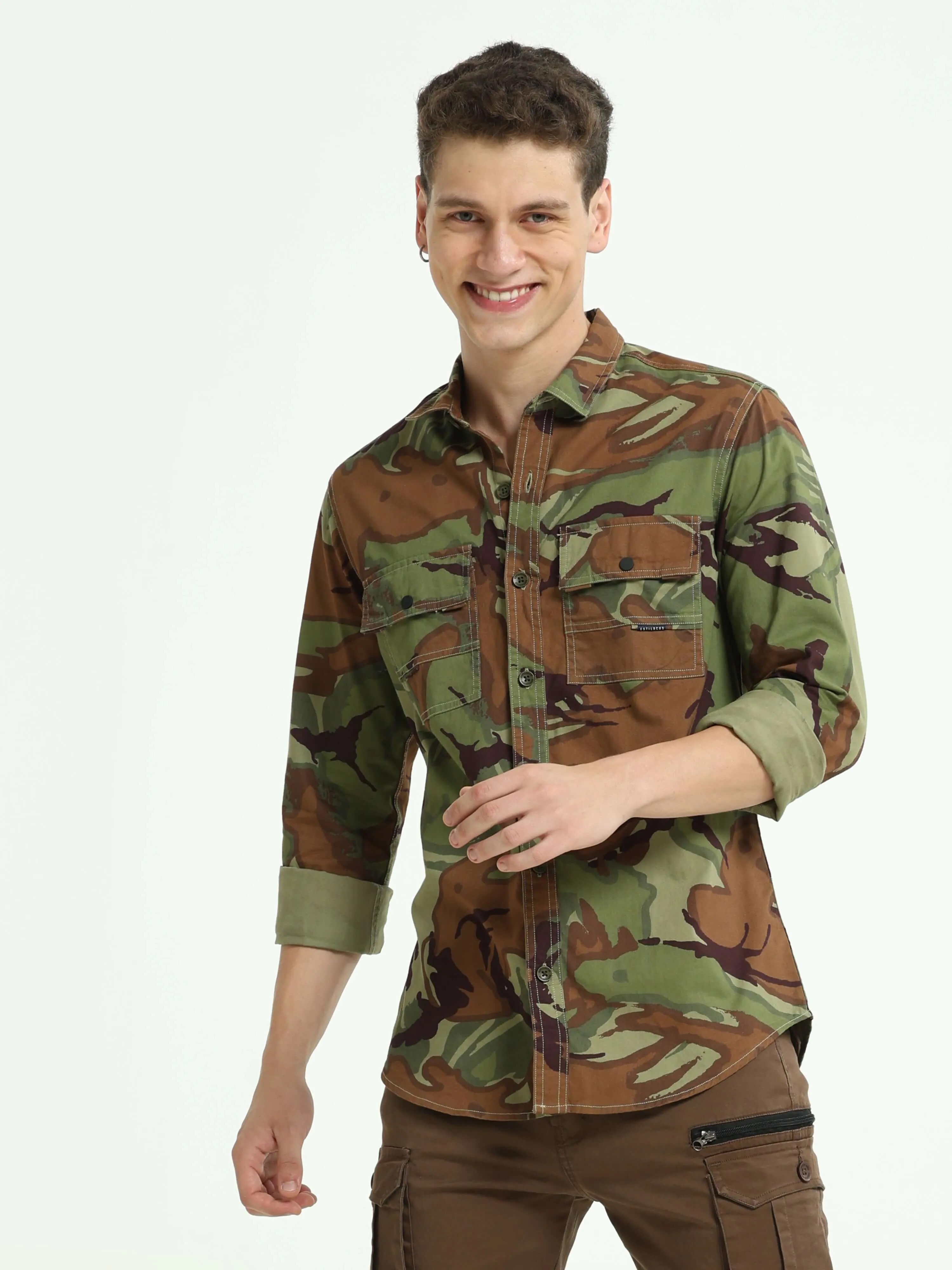 Camo Cargo army shirt