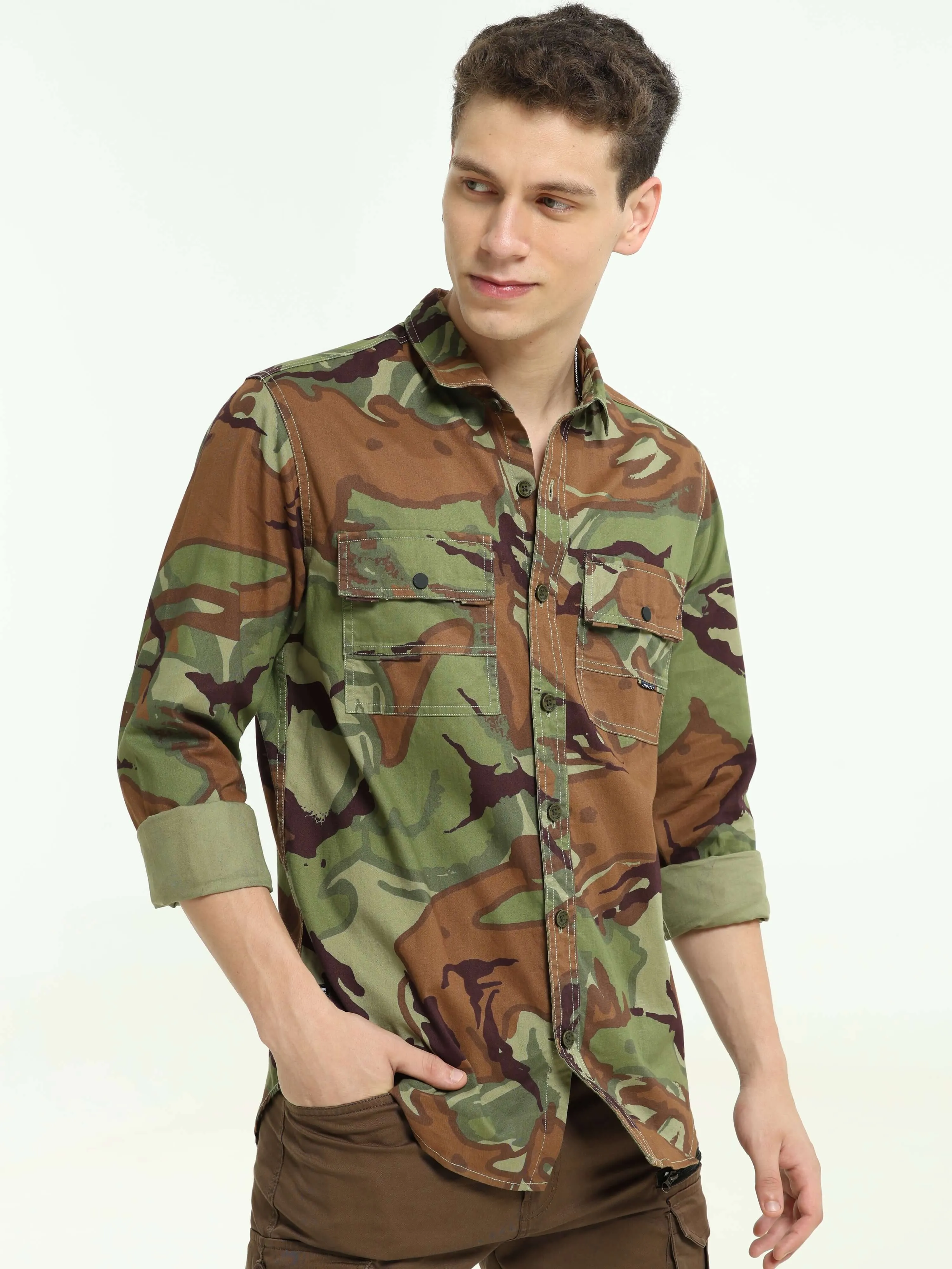 Camo Cargo army shirt