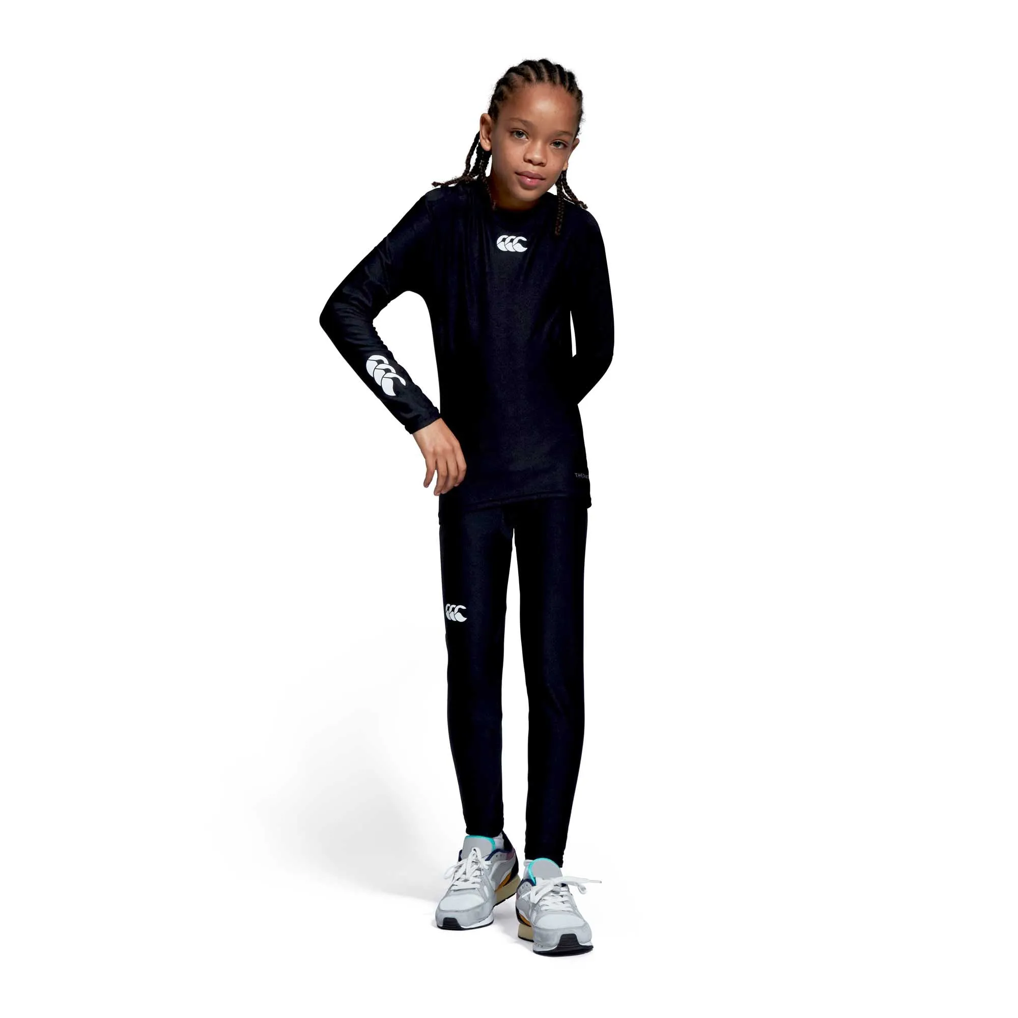 Canterbury Kid's Thermoreg Compression Top - Black