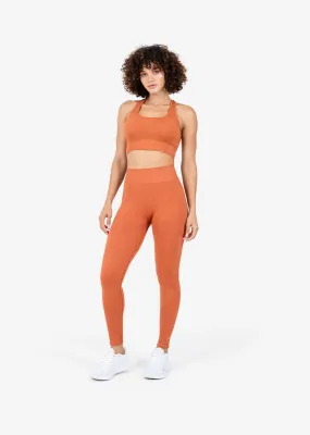 Chevron Seamless Legging Rust