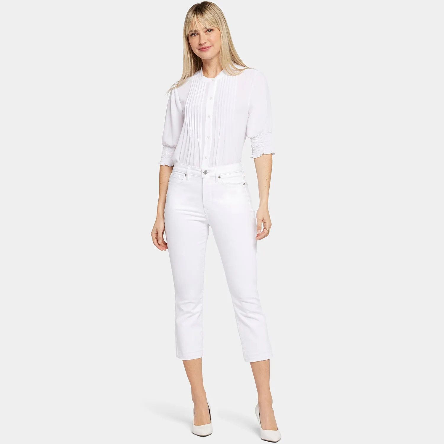 Chloe Capri Jeans - Optic White