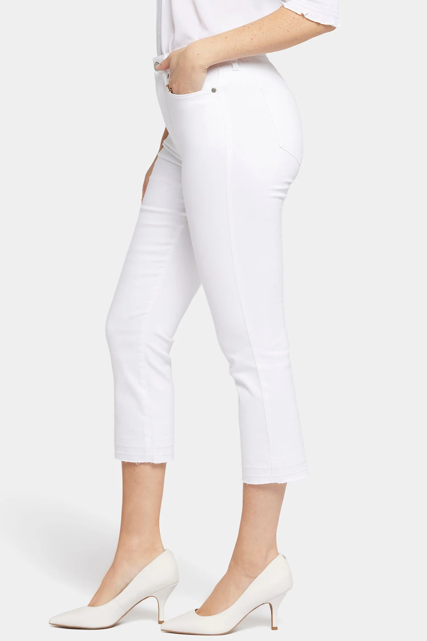 Chloe Capri Jeans - Optic White