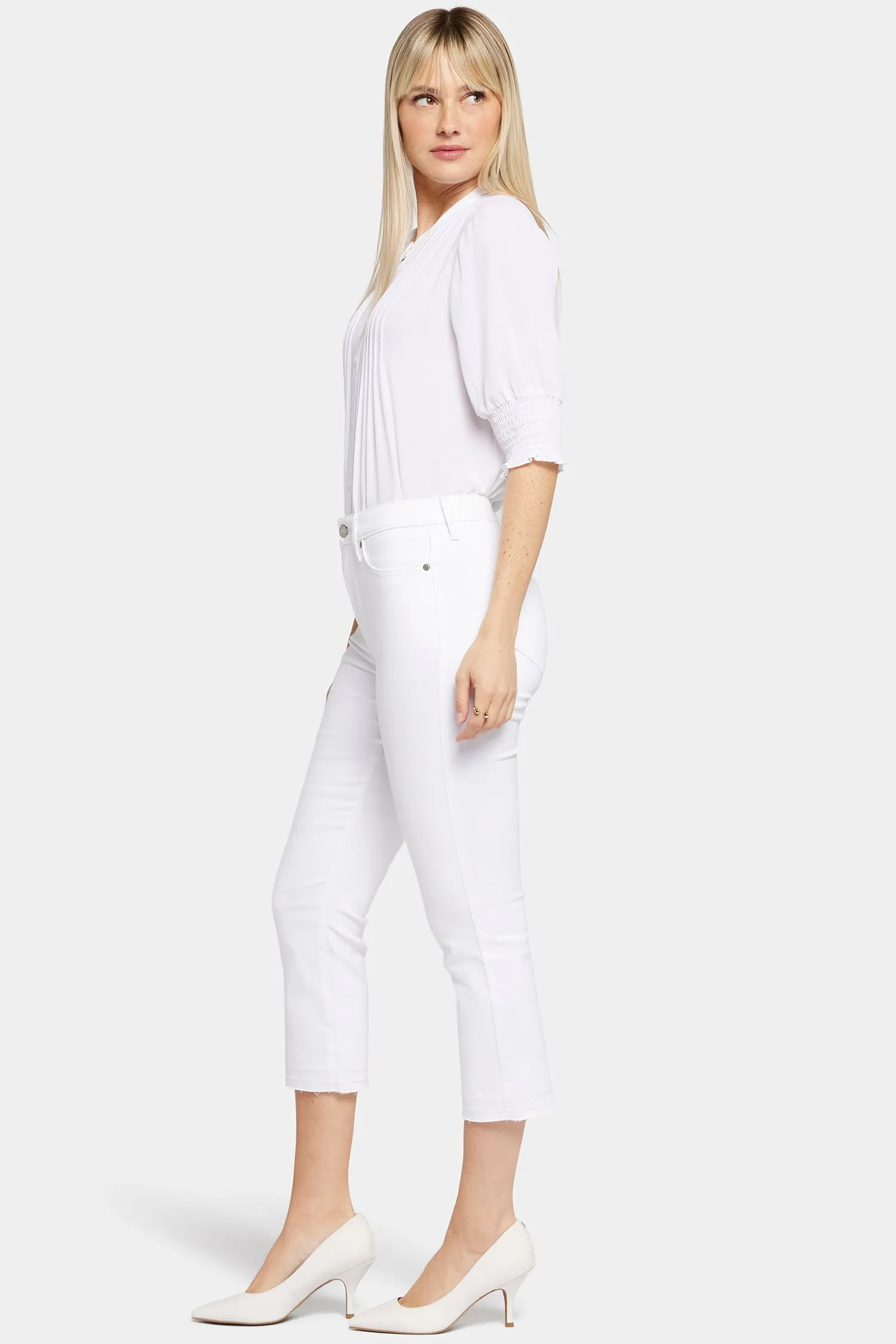 Chloe Capri Jeans - Optic White