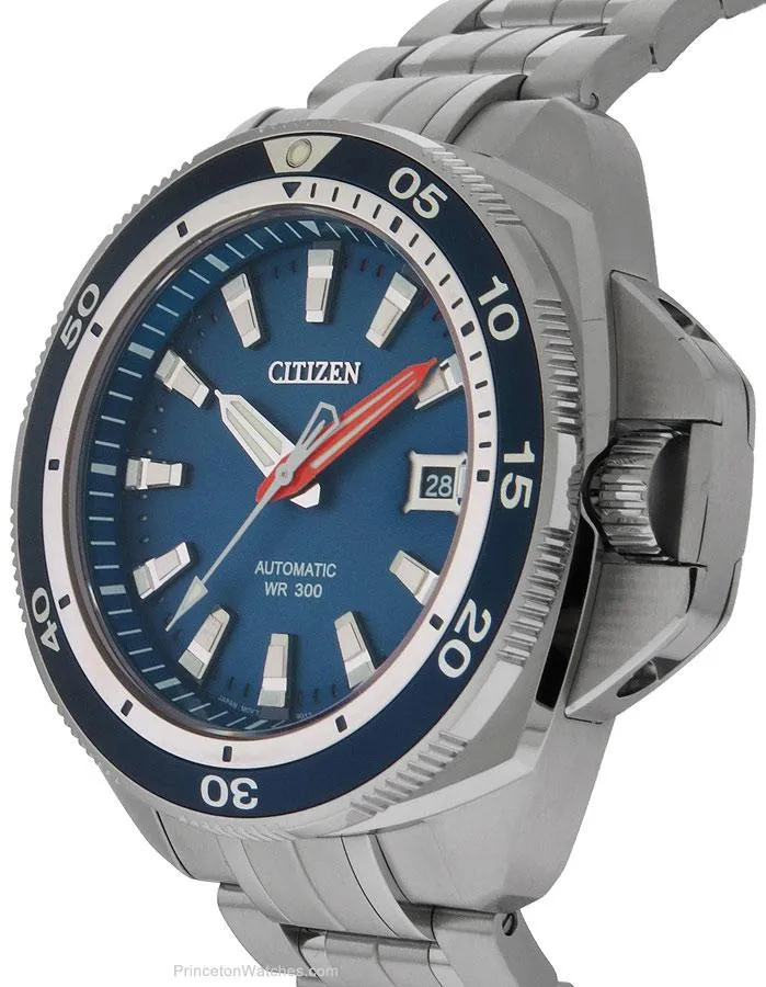 Citizen Signature Grand Touring Mens Automatic -Stainless & Blue Dial & Bezel