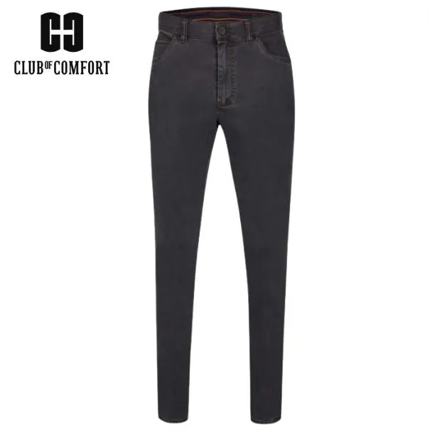 Club Of Comfort Keno Grey Stretch Chinos Grey