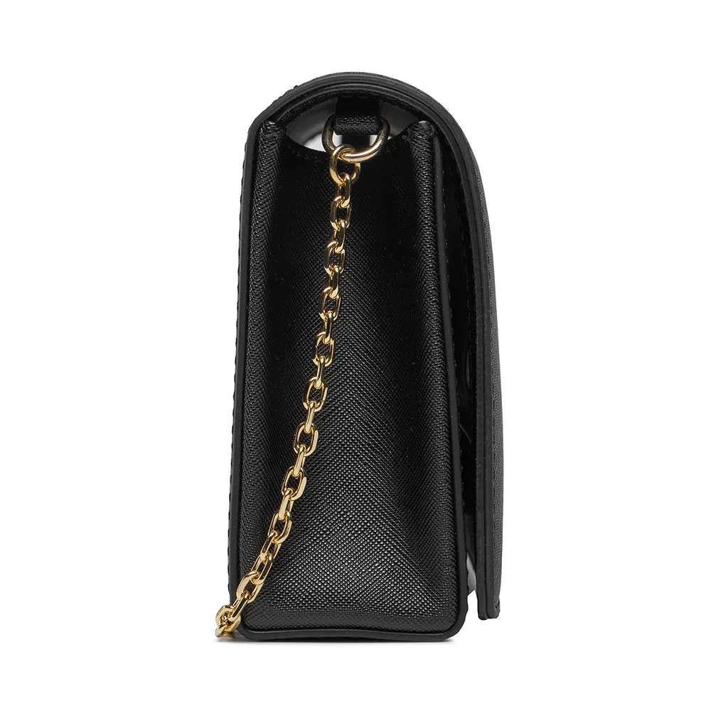 Clutch Donna con Tracolla LOVE MOSCHINO linea Smart Daily Jelly Logo Nero