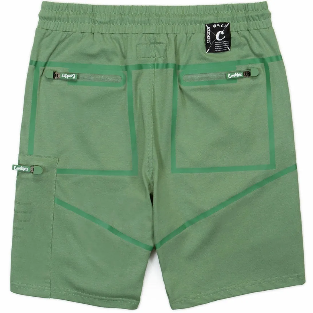 Cookies Key Largo Dri Fit Jersey Short (Light Olive) CM232BKS08