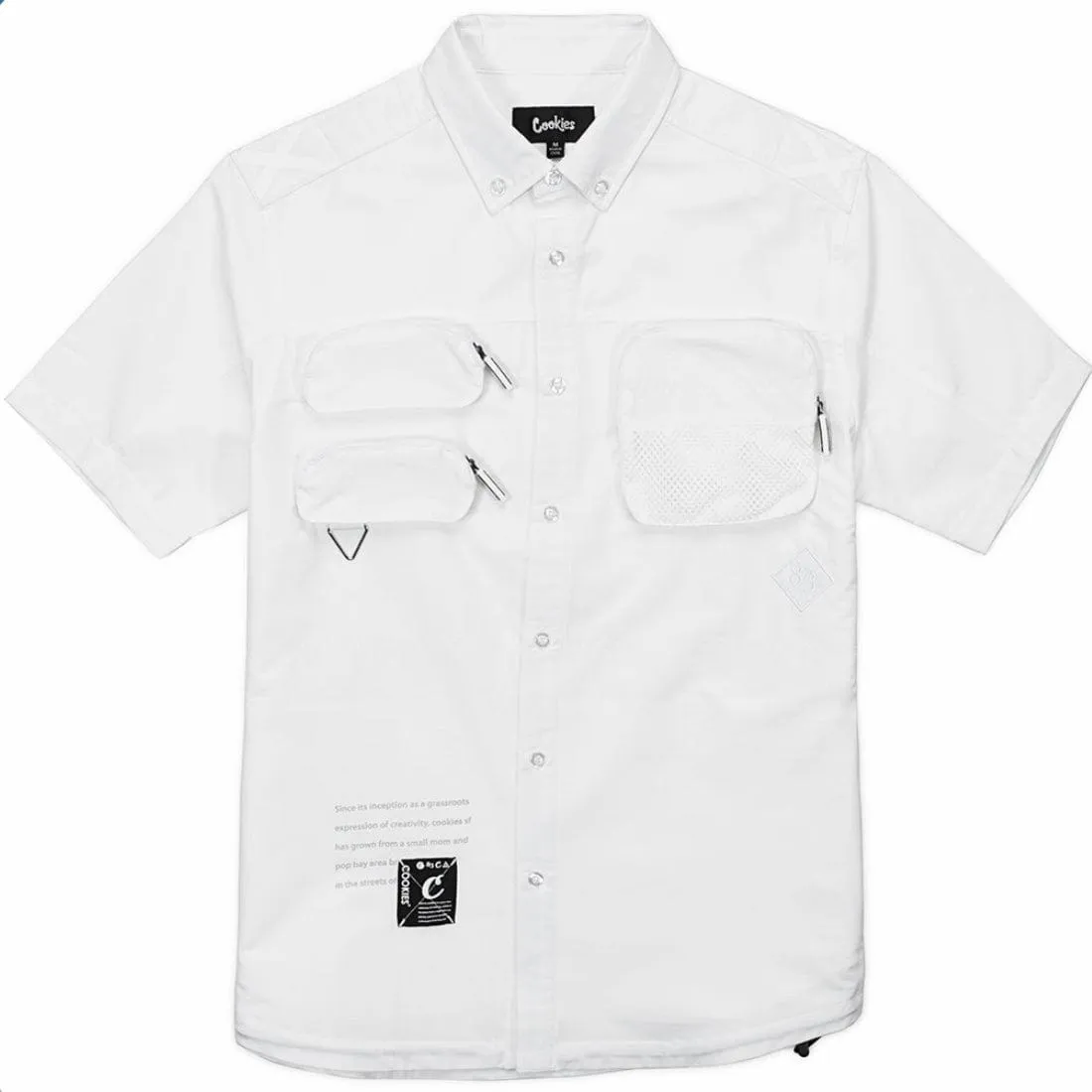 Cookies Key Largo SS Woven Shirt (White) CM232WST03