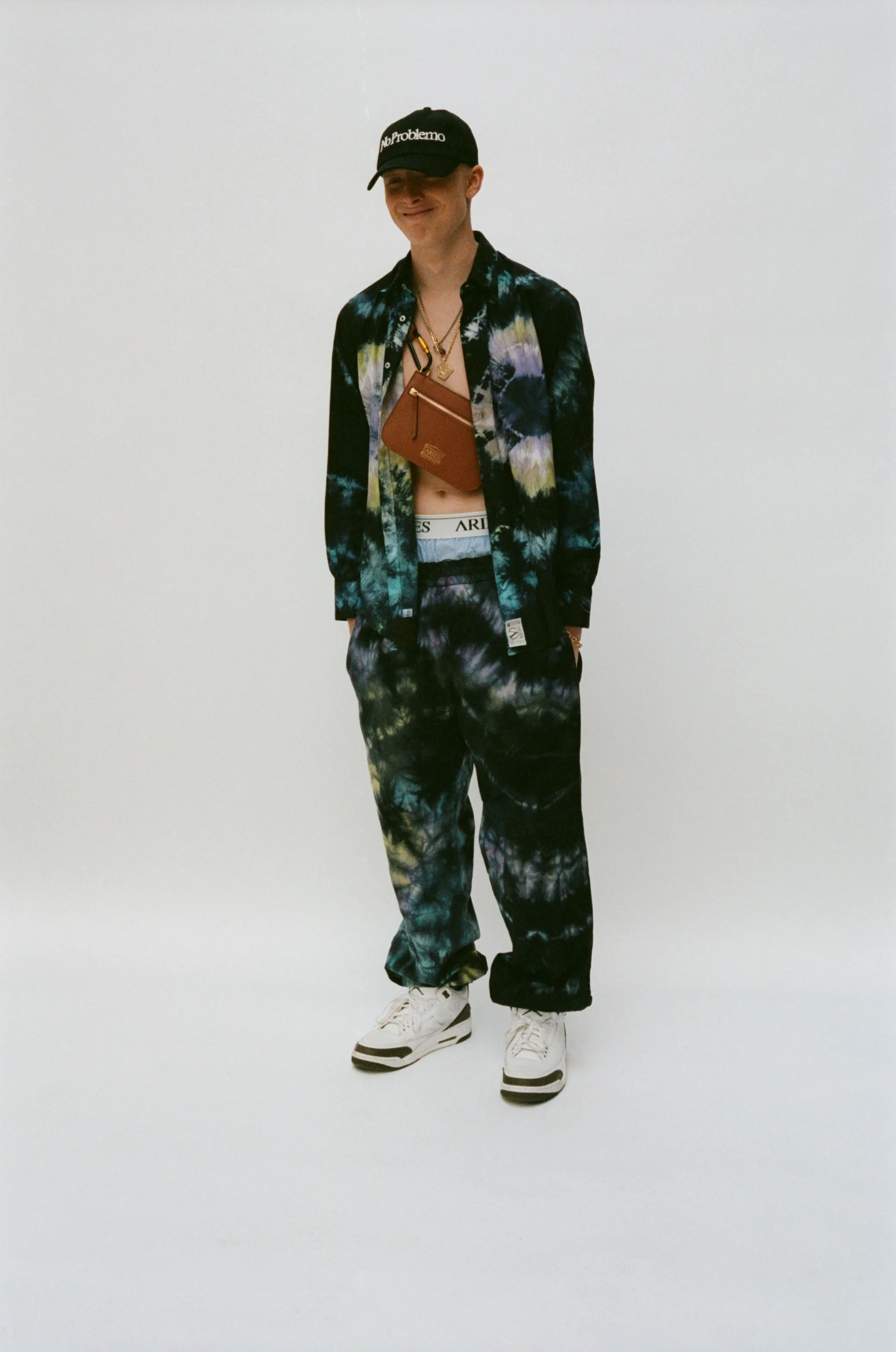 Cotton Tie-Dyed Track Pant