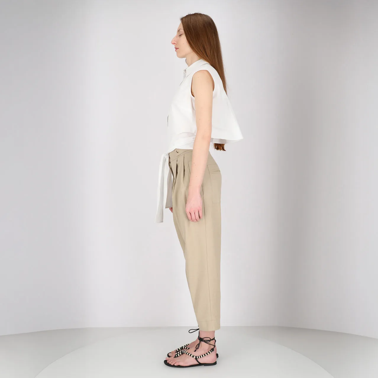 CROPPED TROUSER BEIGE