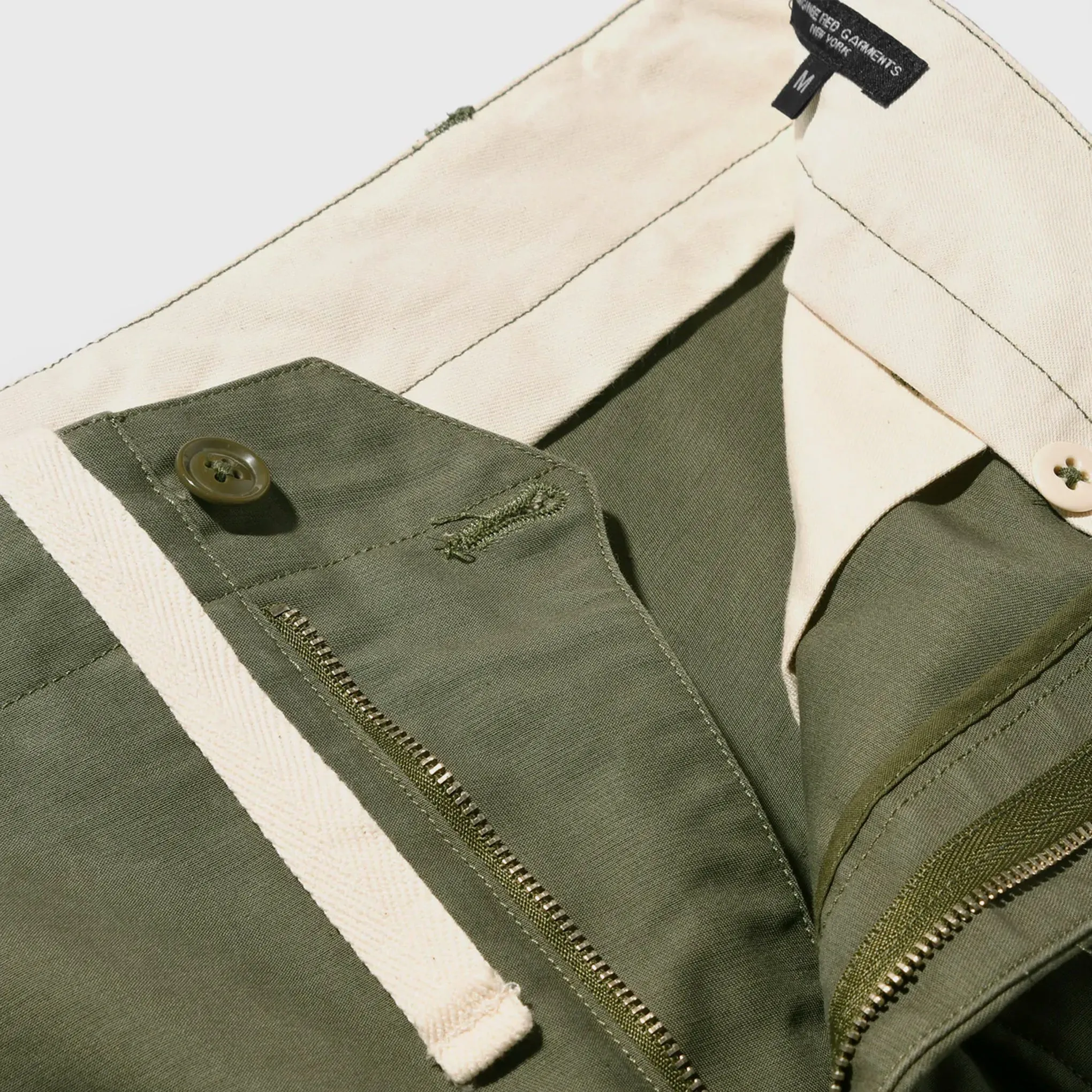 Deck Pant - Olive Cotton Double Cloth