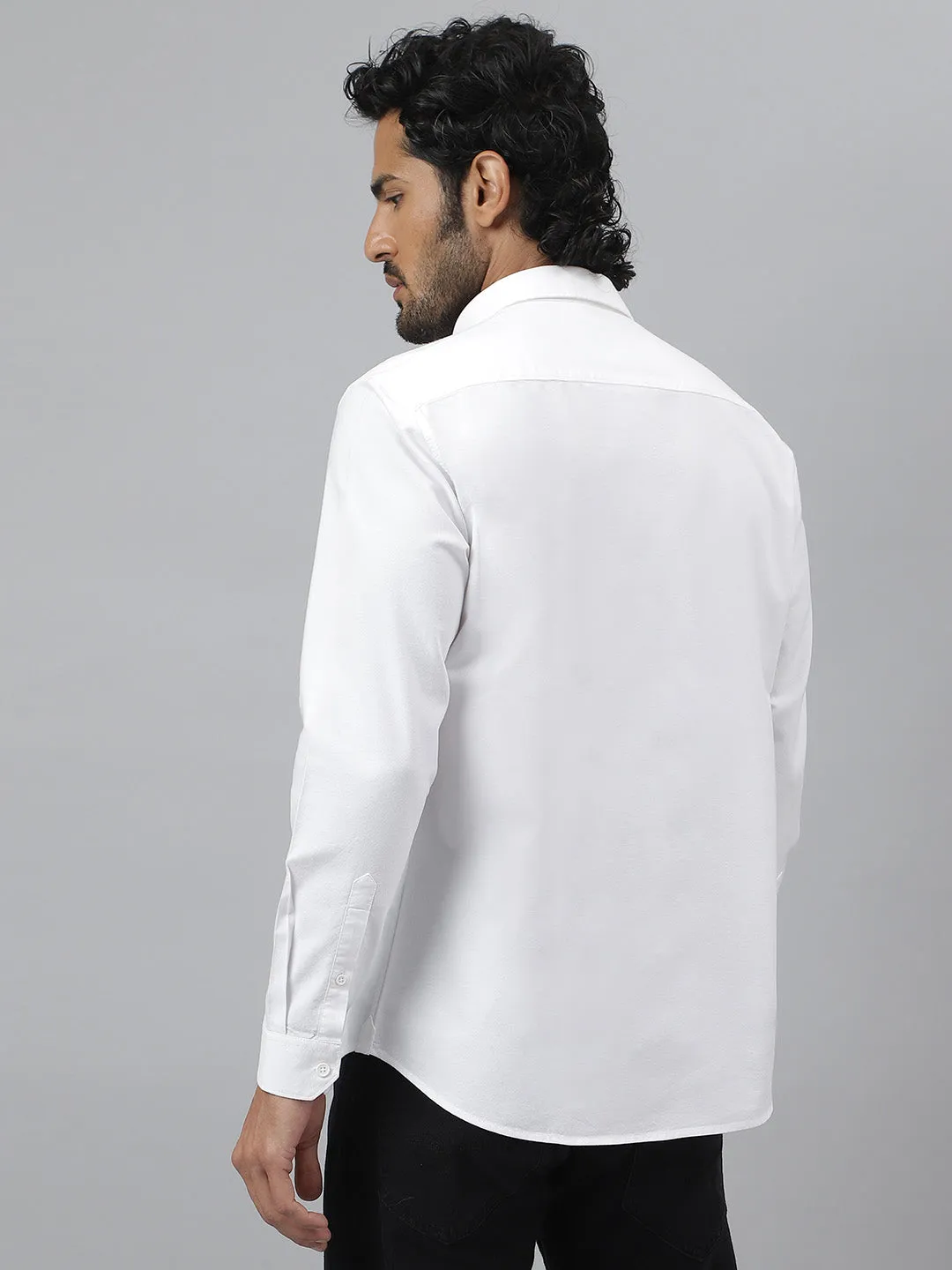 Essential Oxford Button down White Shirt - Replay