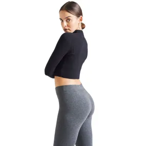 Fashion Tight Dark Grey Basic Full Length Leggings